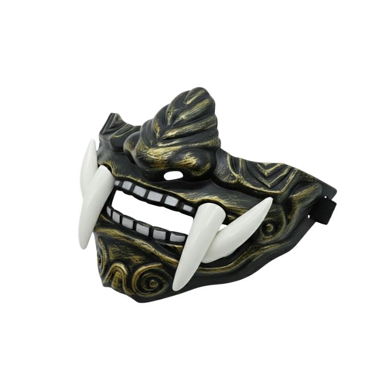 Masque Samouraï Oni Avec Crocs Longs