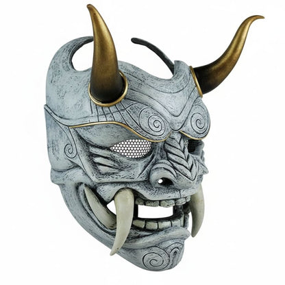 Masque Samouraï Japonais Avec Design Démon Oni