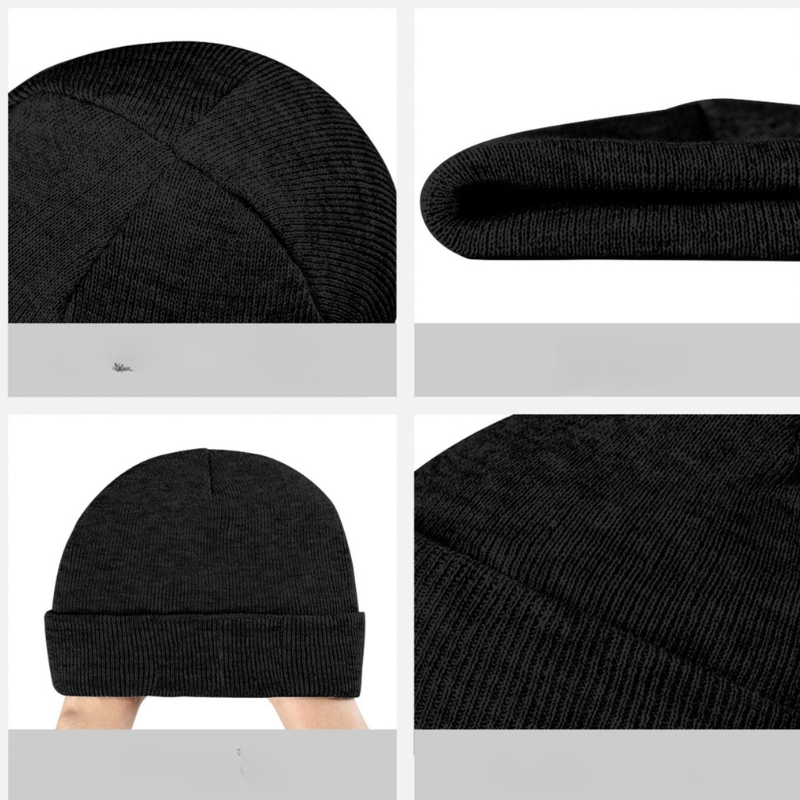 Bonnet Japonais En Maille Avec Patch Vague Hokusai