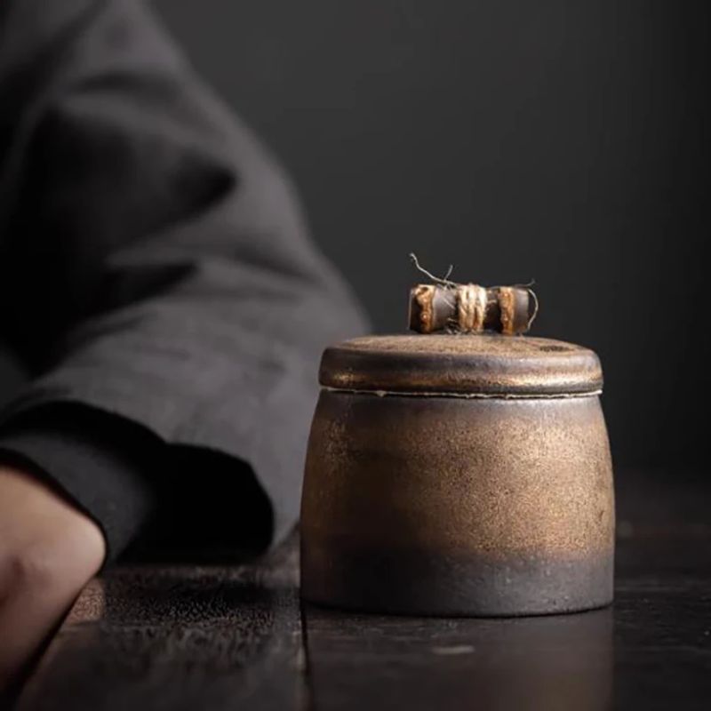 Boîte à Thé Japonaise en Céramique