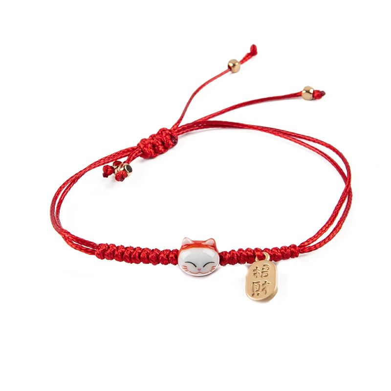 Maneki Neko Bracelet Tressé