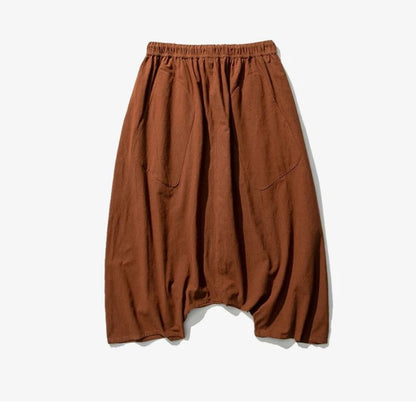Pantalon Japonais Léger Homme Coupe Fluide