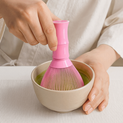Fouet Matcha Avec Structure Rainurée Et Style Moderne
