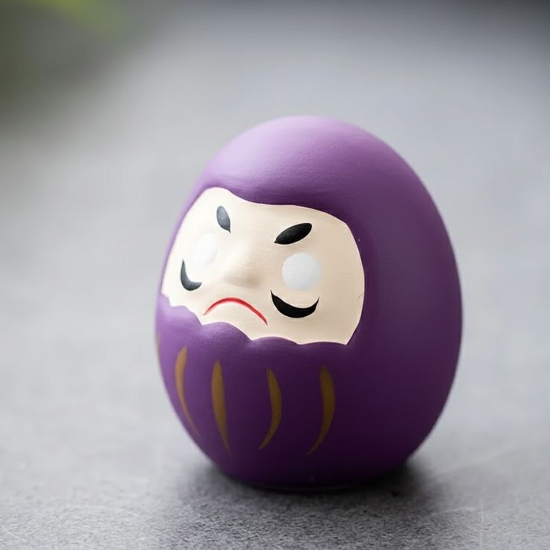 Daruma Expression Fâchée En Céramique