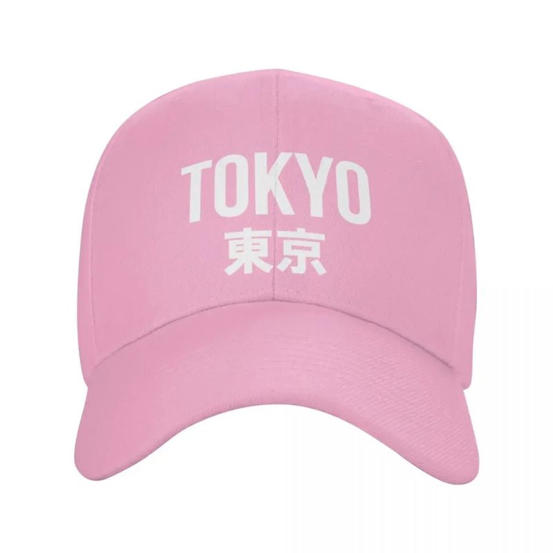 Casquette Japonaise Tokyo En Coton Avec Inscription Kanji