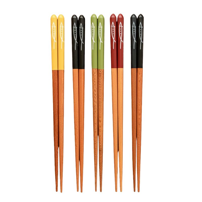 Baguette Japonaise en Bambou à Motif Poissons, Baguette Japonaise 