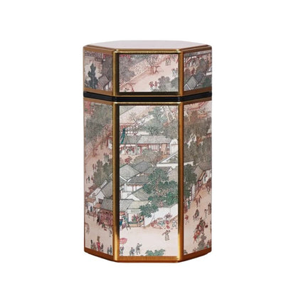 Boîte à Thé Japonaise Hexagonale D’inspiration Ancienne, boîte à thé japonaise