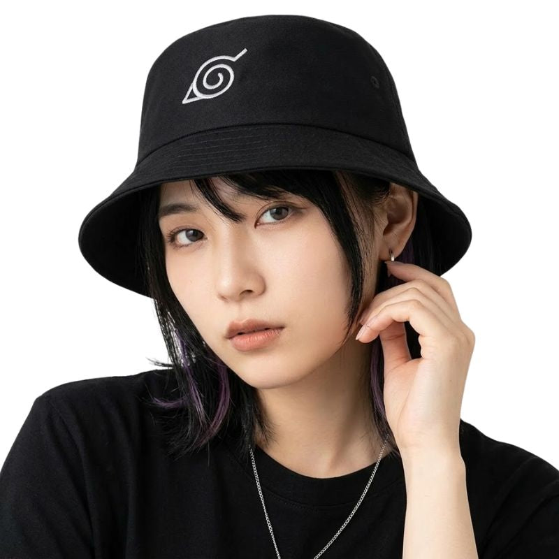 Chapeau Streetwear Avec Logo Spirale Blanc Brodé, chapeau streetwear noir