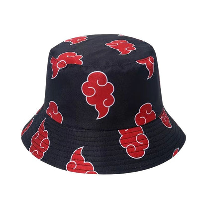 Chapeau Streetwear Avec Motifs Nuages Rouges Imprimés, chapeau streetwear avec motif