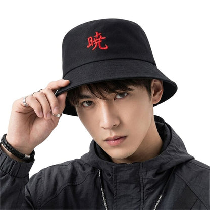Chapeau Streetwear Unisexe Noir Avec Motif Asiatique, chapeau streetwear noir