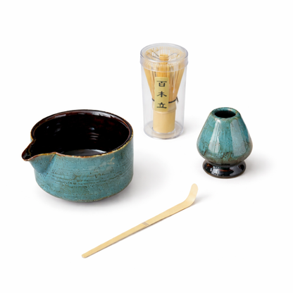 Kit Matcha Pour Préparation Du Thé Vert en 4 Pièces