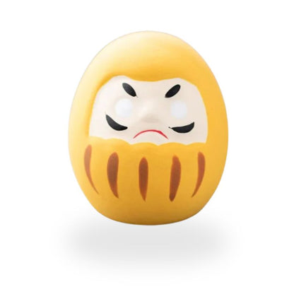 Daruma Expression Fâchée En Céramique, Daruma Expression Jaune