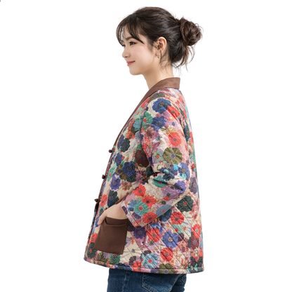 Hanten Femme Multicolore En Motif Floral Artistique