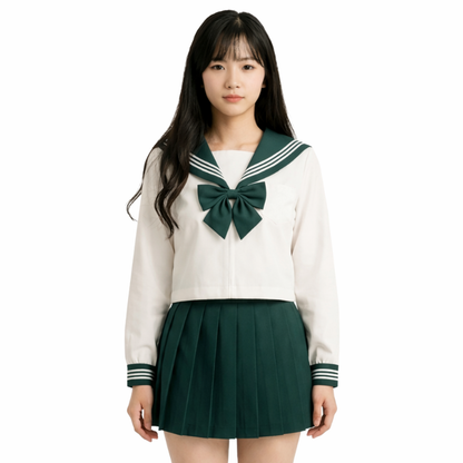 Uniforme Japonais Cosplay Avec Détails Marin Et Style Scolaire