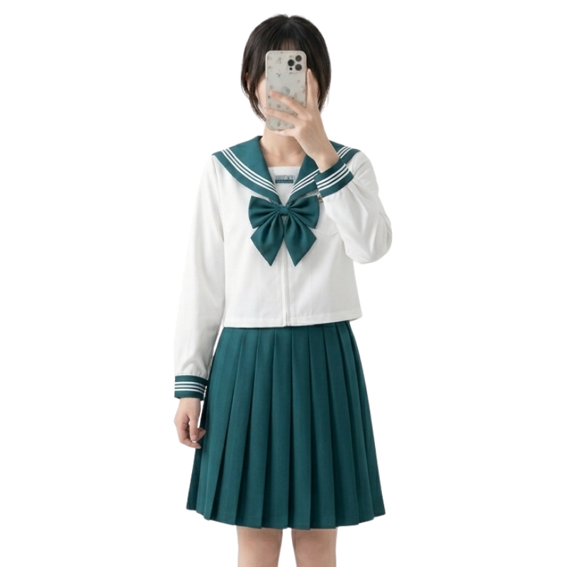 Uniforme Japonais Cosplay Avec Détails Marin Et Style Scolaire