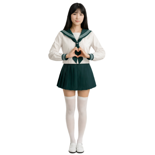 Uniforme Japonais Style Étudiant En Ensemble Marin Chic