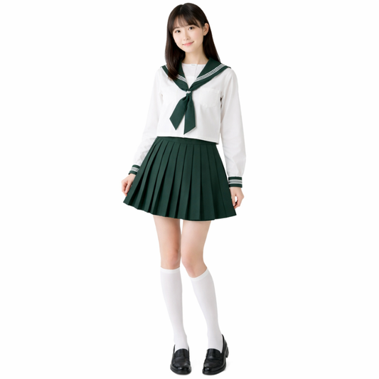 Uniforme Japonais Style Étudiant En Ensemble Marin Chic