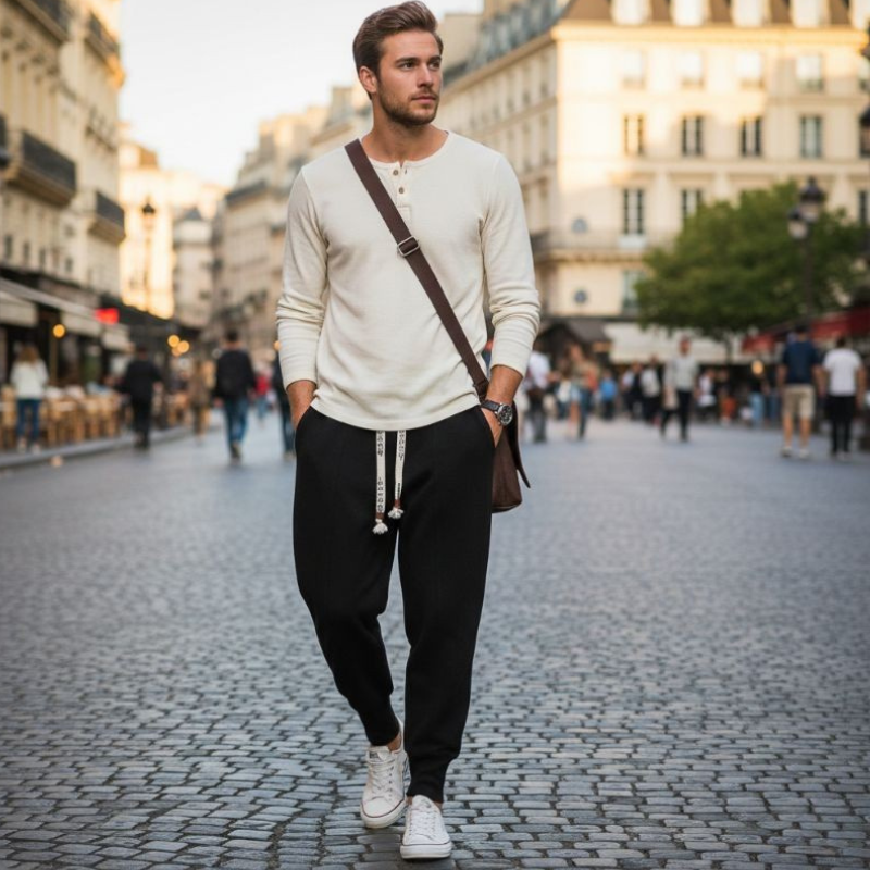 Pantalon Japonais Décontracté Homme
