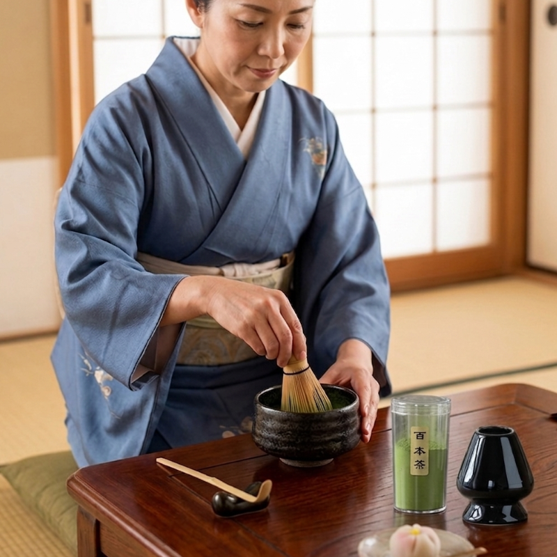 Kit Matcha Complet Pour Préparation Du Thé
