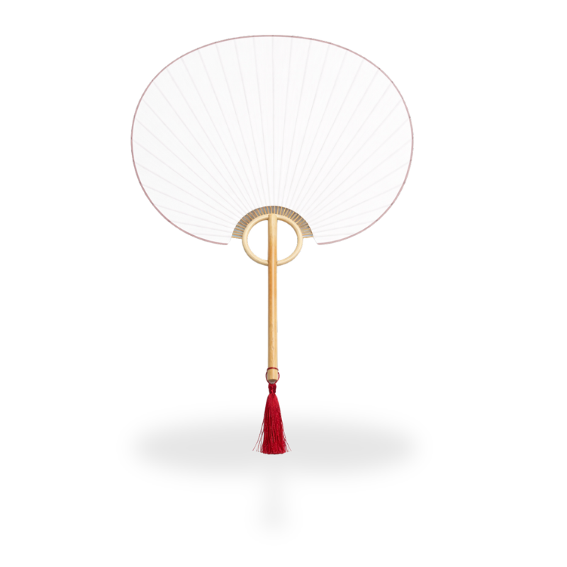 Éventail Japonais Minimaliste Avec Poignée Circulaire