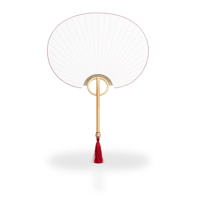 Éventail Japonais Minimaliste Avec Poignée Circulaire
