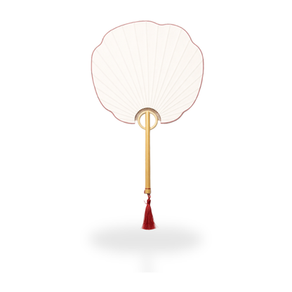 Éventail Japonais Style Traditionnel Avec Forme Coquille Raffinée