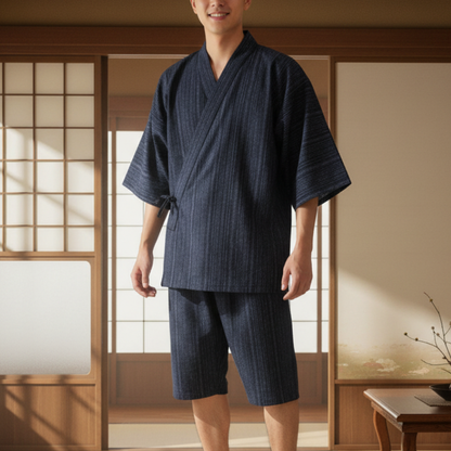 Jinbei Homme Traditionnel En Coton Respirant