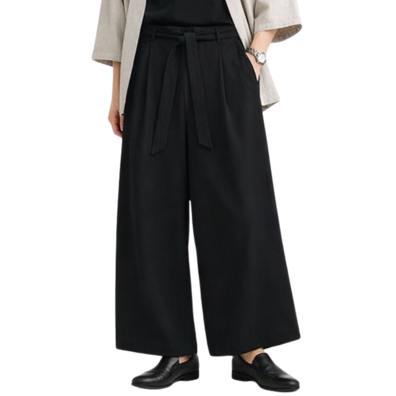 Hakama Homme À Coupe Large Style Oriental