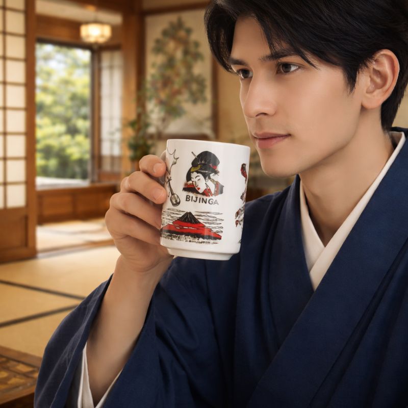 Tasse Japonaise À illustration Kyoto