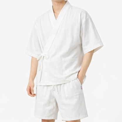 Jinbei Homme Moderne En Tissu Fluide