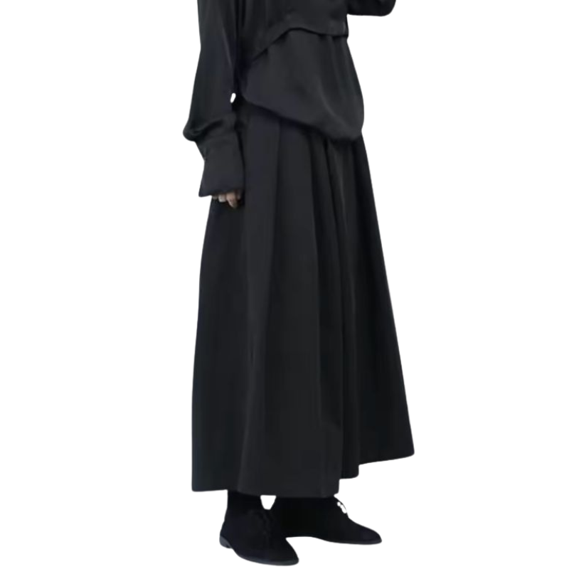 Hakama Homme Ample Noir Avec Coupe Gothique Moderne