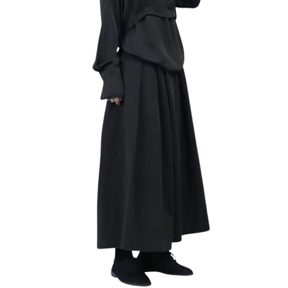 Hakama Homme Ample Noir Avec Coupe Gothique Moderne