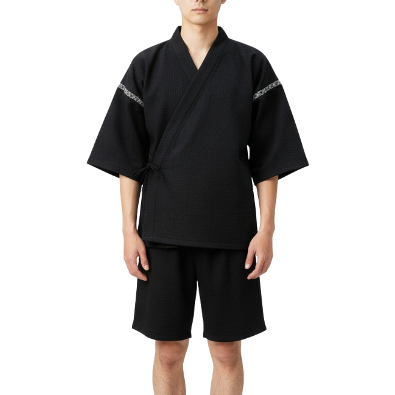 Jinbei Homme D’été Avec Coupe Ample Et Look Épuré