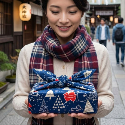 Furoshiki Japonais À L’esprit de Noël