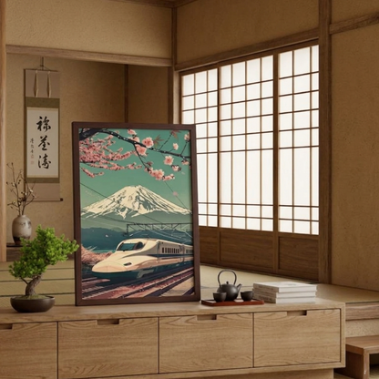 Tableau Japonais Shinkansen
