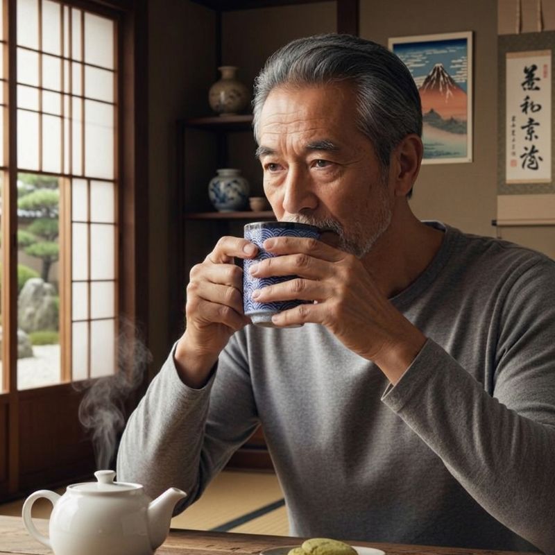Tasse Japonaise Design Vagues Seigaiha
