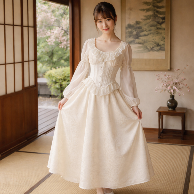 Robe Japonaise Avec Design Élégant