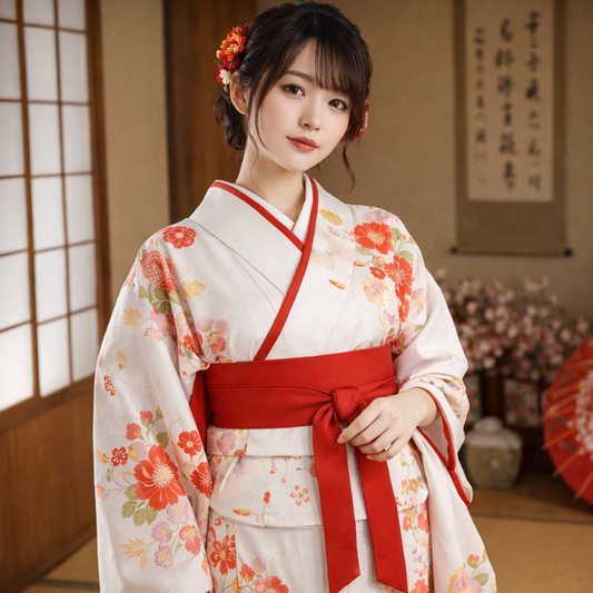 Ceinture Obi Style Hanfu Ancien Avec Finition Minimaliste