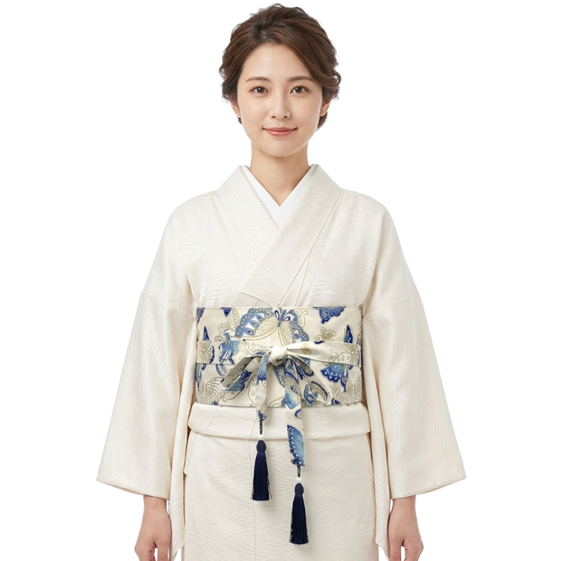 Ceinture Obi À Motif Papillons