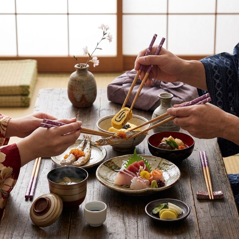 Baguette Japonaise À Motif De Lapins