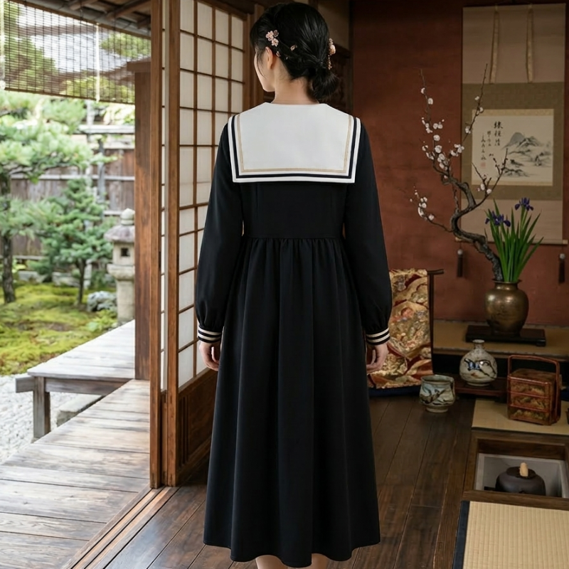 Robe Japonaise En Design Kawaii Avec Détails Classiques