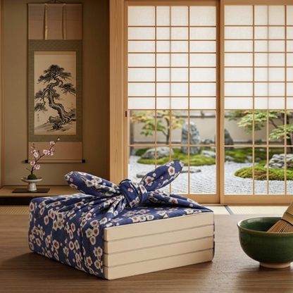 Furoshiki Japonais À Fleurs Délicates