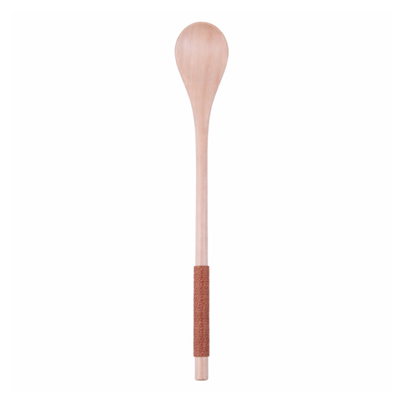Cuillère Matcha En Bois Avec Poignée Tressée Et Design Élégant