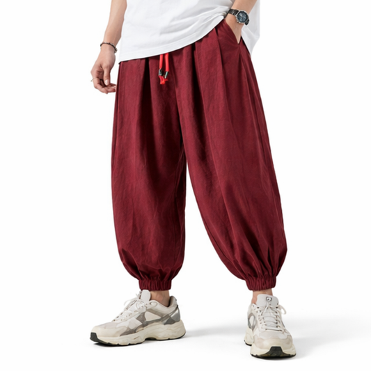 Pantalon Japonais Ample Homme Style Sarouel Moderne