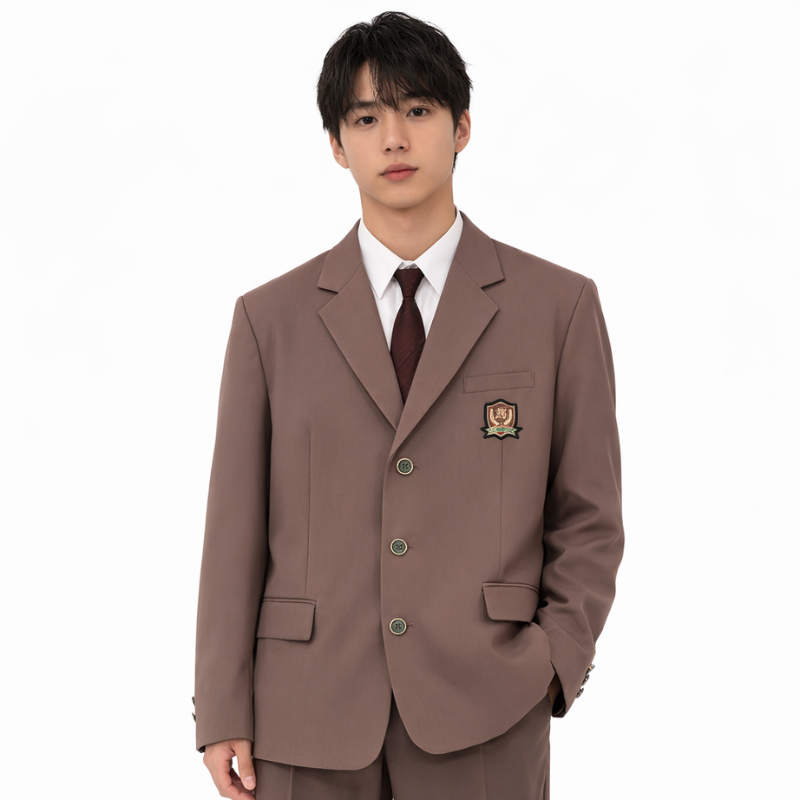 Uniforme Japonais Marron En Style Académique