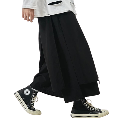 Pantalon Japonais Homme Coupe Large Style Urbain