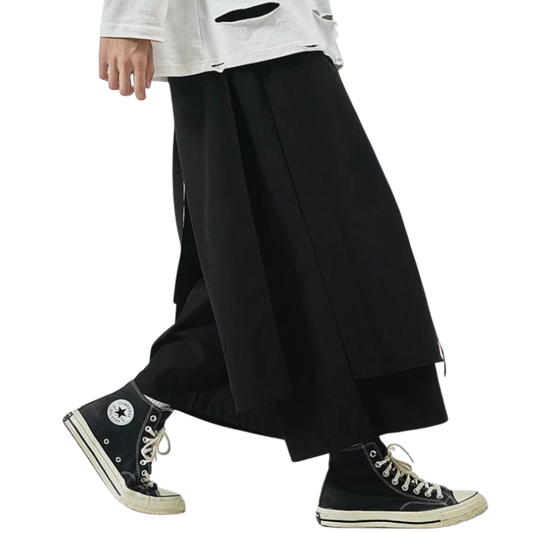 Pantalon Japonais Homme Coupe Large Style Urbain