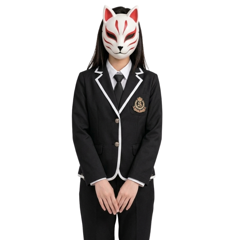 Uniforme Japonais Avec Blazer Et Pantalon Ajusté