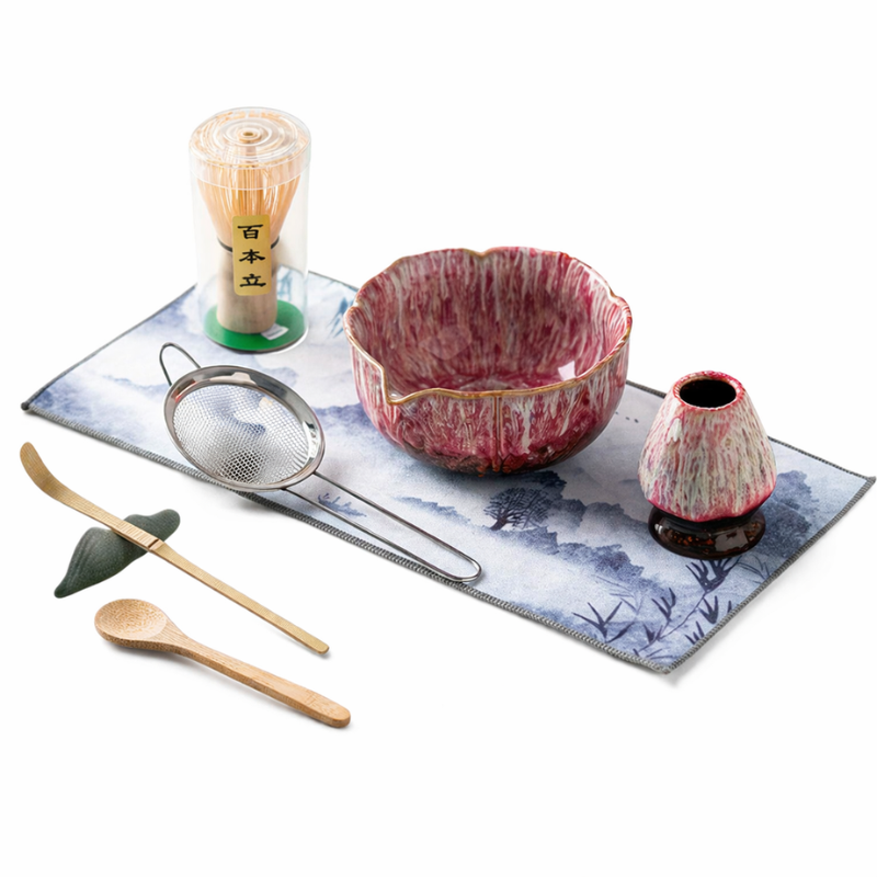 Kit Matcha Traditionnel Avec Bol Et Ustensiles