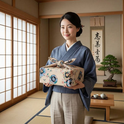 Furoshiki Japonais À Imprimés Traditionnels
